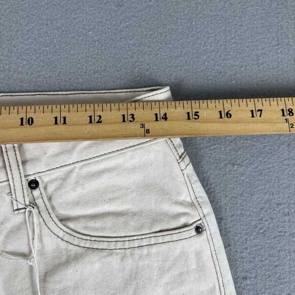 NWT Saturdays NYC Charlie Skinny Slim Natural Beige Mid Rise Denim Jeans 29x32 - Picture 11 of 16